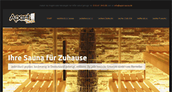 Desktop Screenshot of apart-sauna.de