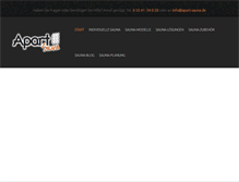 Tablet Screenshot of apart-sauna.de